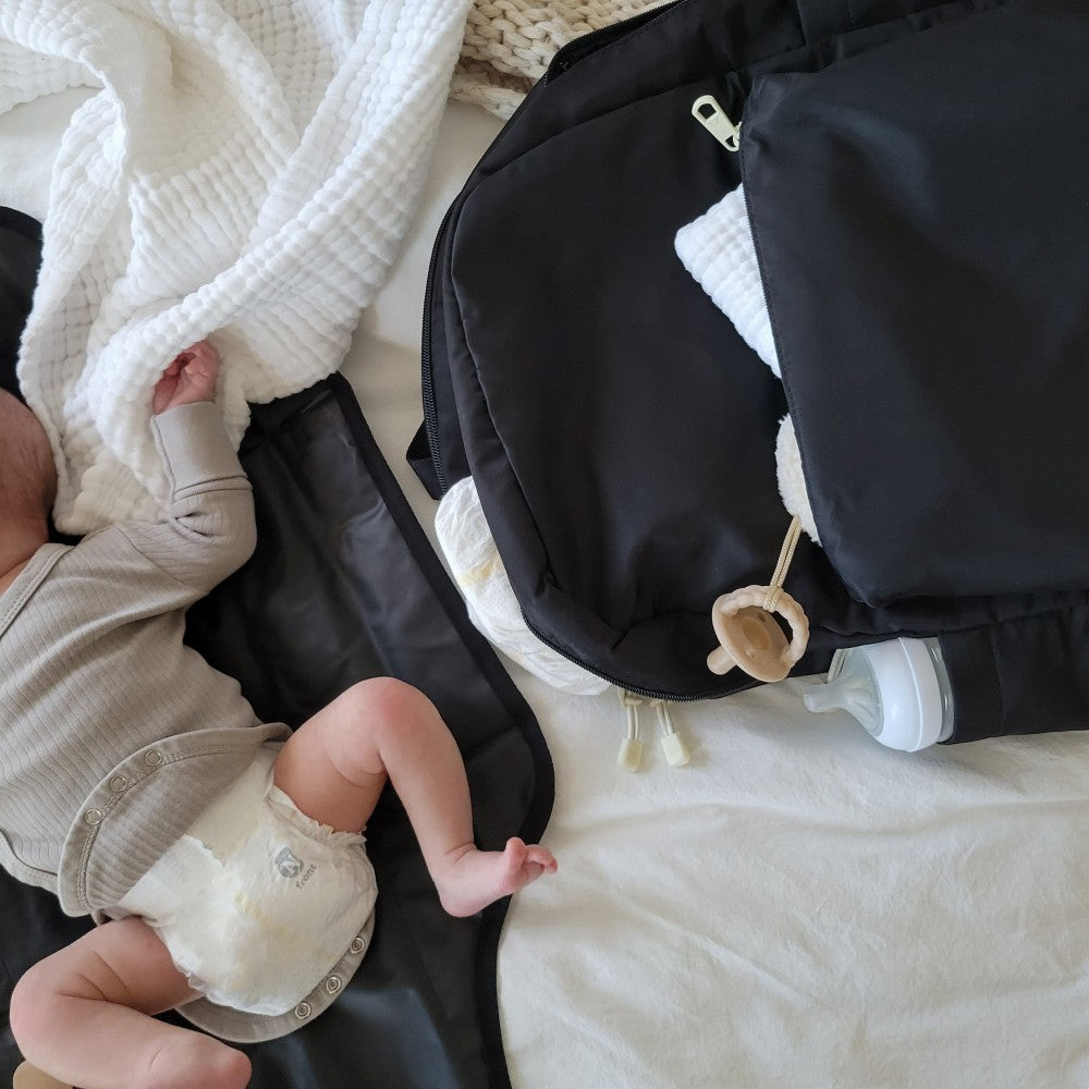 State Bags Featured - Lorimer Diaper Bag Backpack Nylon Black