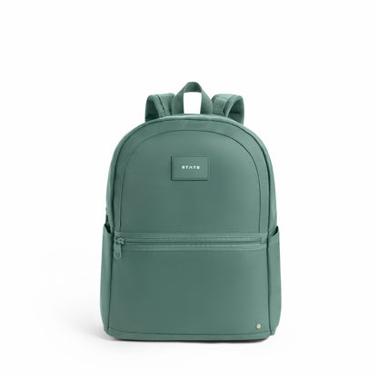 State Bags Trending - Evans Double Pocket Backpack Recycled Nylon Olive