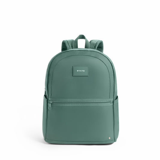 State Bags Trending - Evans Double Pocket Backpack Recycled Nylon Olive