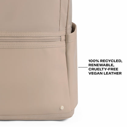 State Bags Discount - Evans Double Pocket Backpack Recycled Nylon Sand