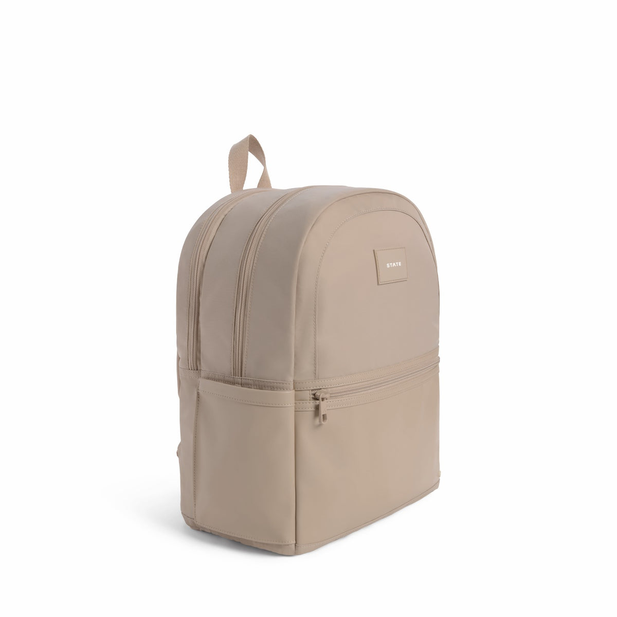 State Bags Discount - Evans Double Pocket Backpack Recycled Nylon Sand
