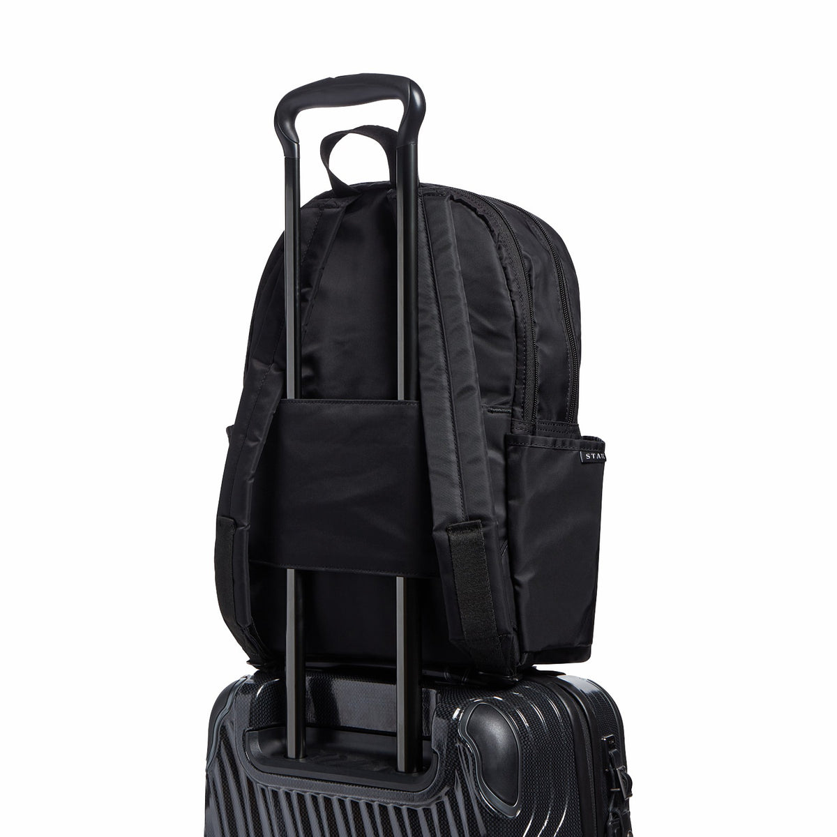 State Bags Great Value - Evans Double Pocket Backpack Nylon Navy