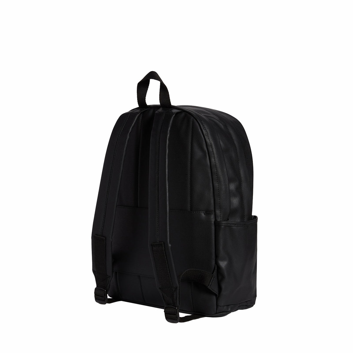 State Bags Top Pick - Kane Double Pocket Large Backpack Coated Canvas Black