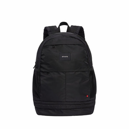 State Bags Essential - Lenox with Shoe Pocket Backpack Nylon Black