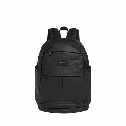 State Bags Essential - Lenox with Shoe Pocket Backpack Coated Canvas Black