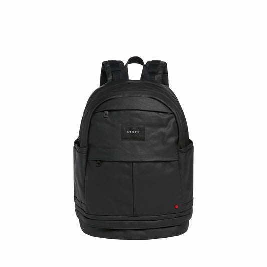 State Bags Essential - Lenox with Shoe Pocket Backpack Coated Canvas Black