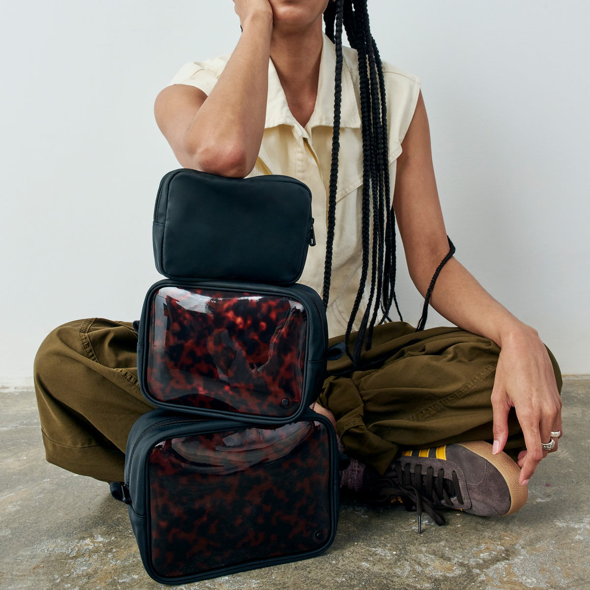 State Bags Latest - Travel Pouch Set Tortoise