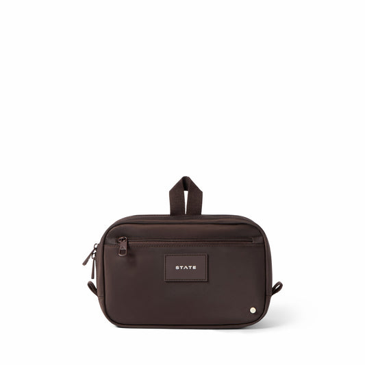 State Bags Quality - Hart Dopp Kit Nylon Brown
