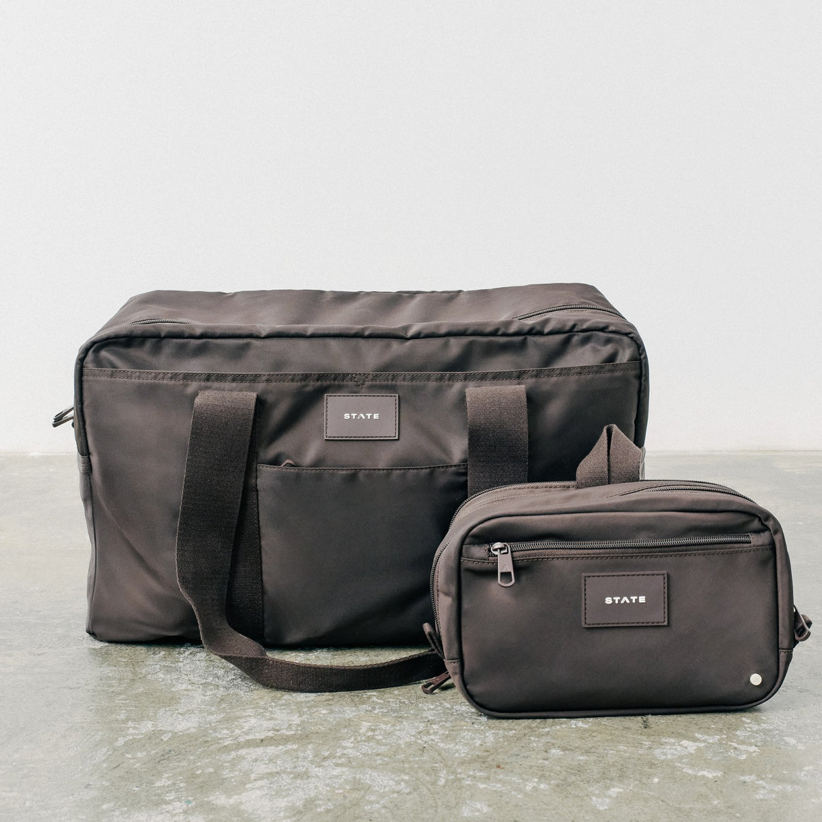 State Bags Quality - Hart Dopp Kit Nylon Brown