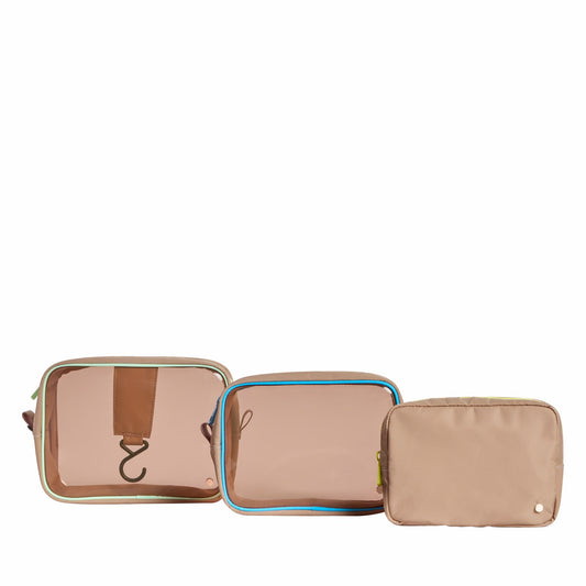 State Bags Value - Travel Pouch Set TPU Latte