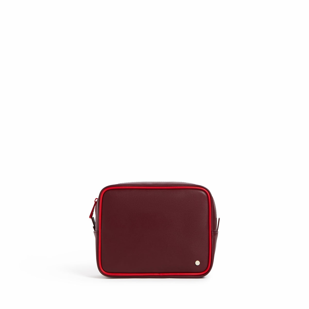 State Bags Featured - Travel Pouch Set of Two Vegan Leather Burgundy