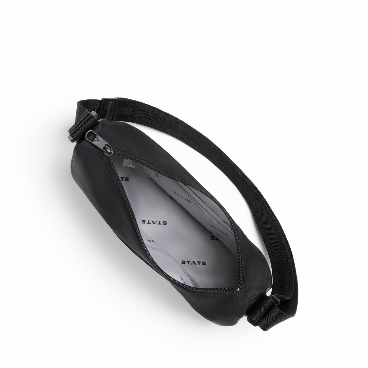 State Bags Signature - Luna Mini Crossbody Recycled Nylon Black
