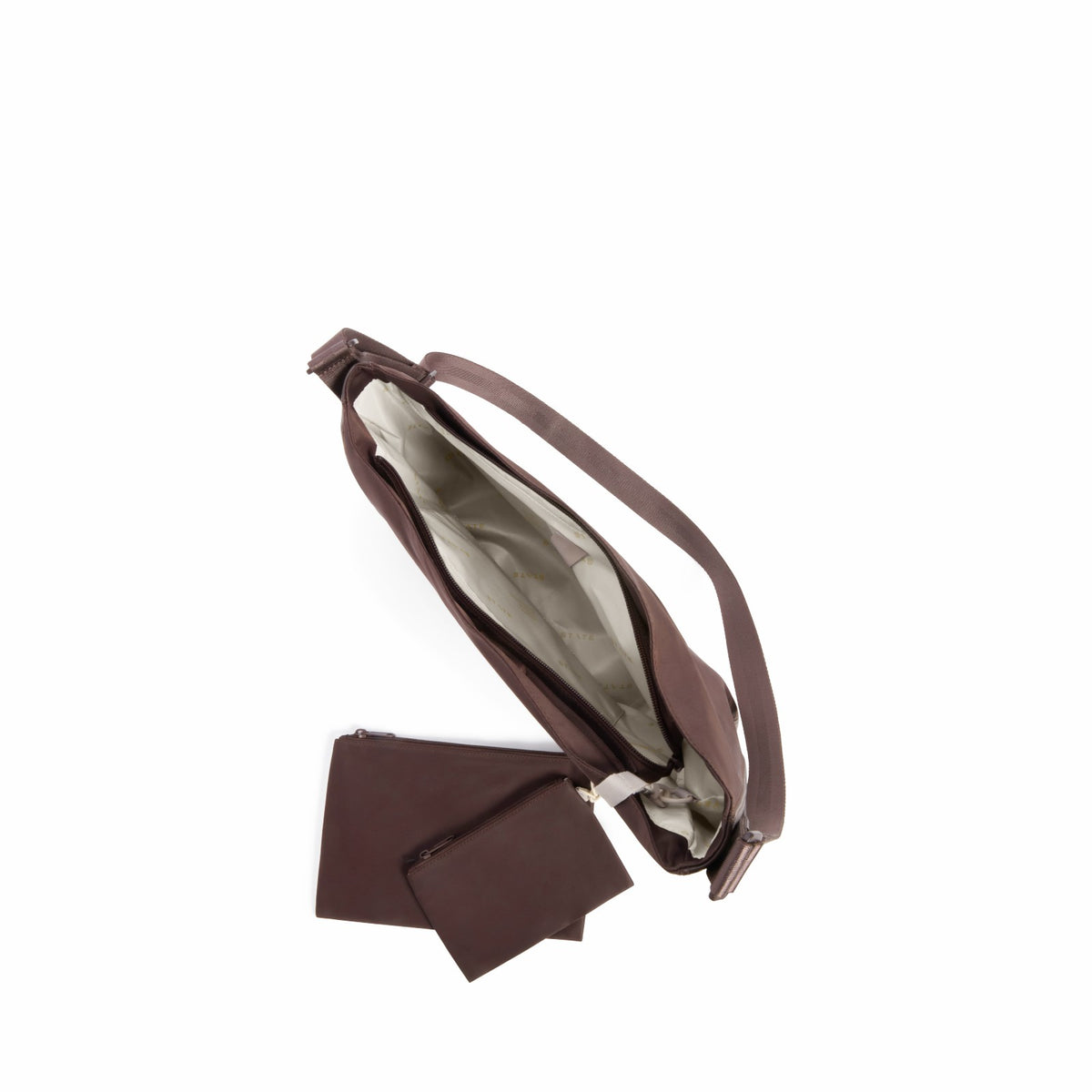 State Bags Quality - Luna Crossbody Recycled Nylon Brown
