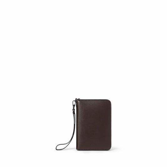 State Bags Featured - Passport Holder Vegan Leather Brown