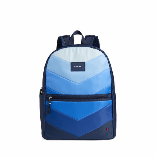 State Bags Popular - Kane Kids Large Backpack Nylon Chevron Puffer Blue