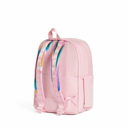 State Bags Discount - Kane Kids Double Pocket Backpack Recycled Poly Canvas Paint Wave