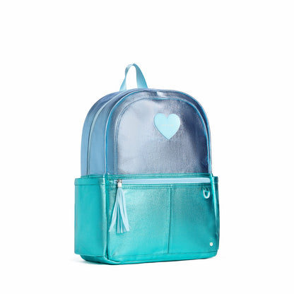 State Bags Everyday - Kane Kids Travel Backpack Metallic Blue/Turquoise Colorblock