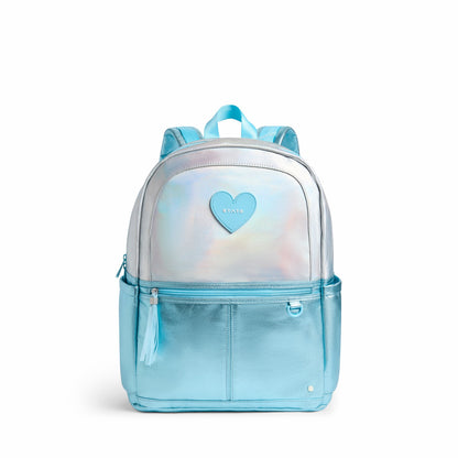 State Bags Deals - Kane Double Pocket Backpack Metallic Blue Irisdescent