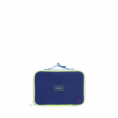 State Bags Best Seller - Rodgers Lunch Box Color Block Navy/Neon
