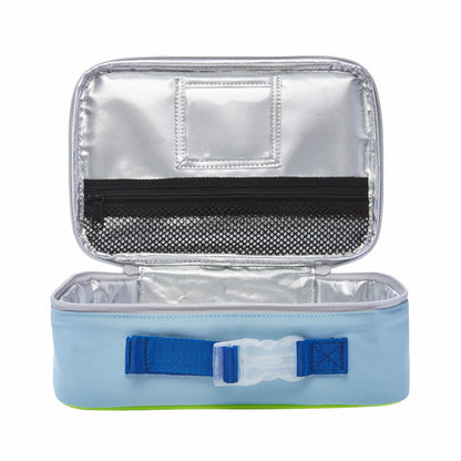 State Bags Best Seller - Rodgers Lunch Box Color Block Navy/Neon