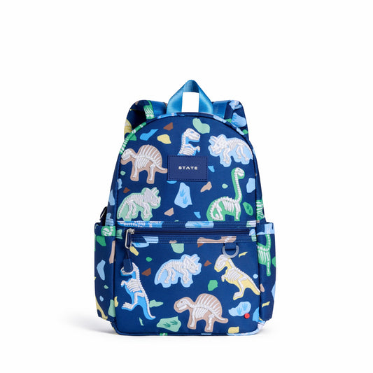 State Bags Great Value - Kane Kids Mini Backpack Recycled Polycanvas Dino Fossils