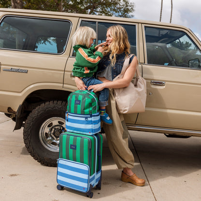 State Bags Deals - Kane Kids Travel Backpack Recycled Polyester Canvas Stripe