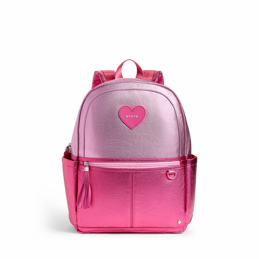 State Bags Value - Kane Kids Backpack Metallic Pink/Hot Pink Colorblock