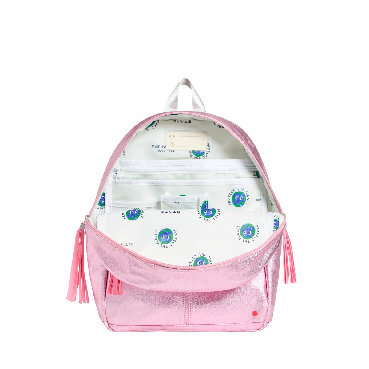State Bags Value - Kane Kids Backpack Metallic Pink/Hot Pink Colorblock