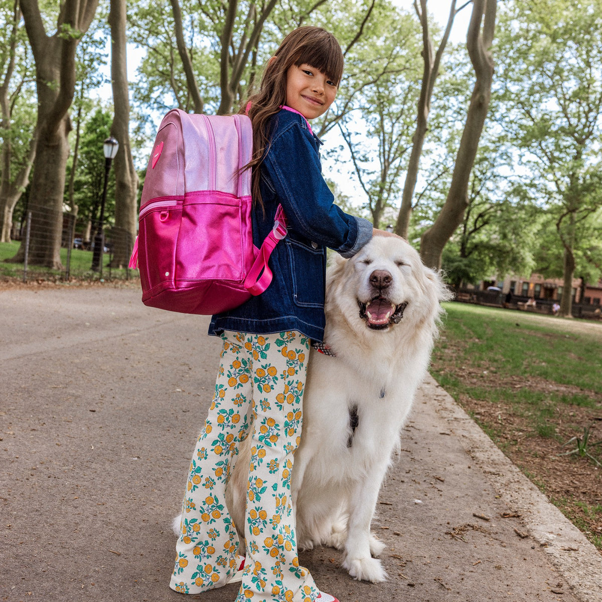 State Bags Value - Kane Kids Backpack Metallic Pink/Hot Pink Colorblock