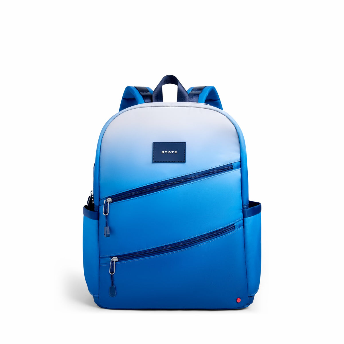 State Bags Classic - Kane Kids Double Pocket Nylon Blue Gradient Diagonal Zipper
