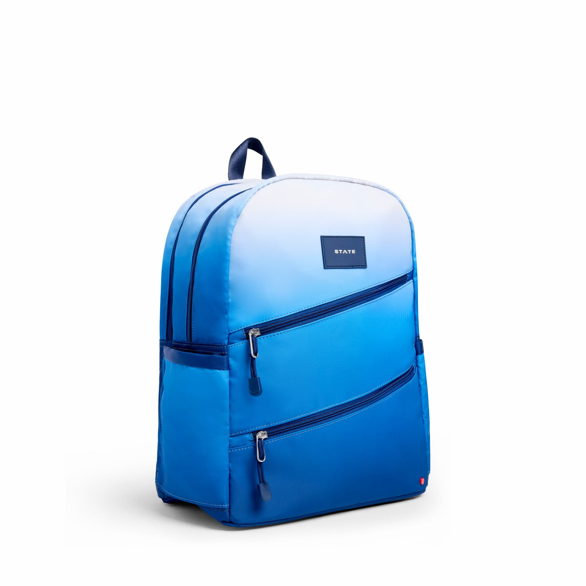 State Bags Classic - Kane Kids Double Pocket Nylon Blue Gradient Diagonal Zipper