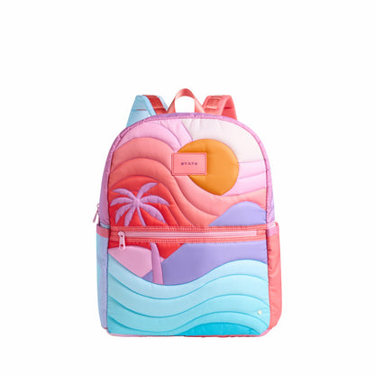 State Bags New - Kane Kids Double Pocket Nylon Puffer Sunset