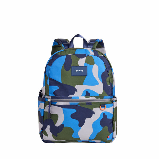 State Bags Quality - Kane Kids Double Pocket Backpack Printed Canvas Camo