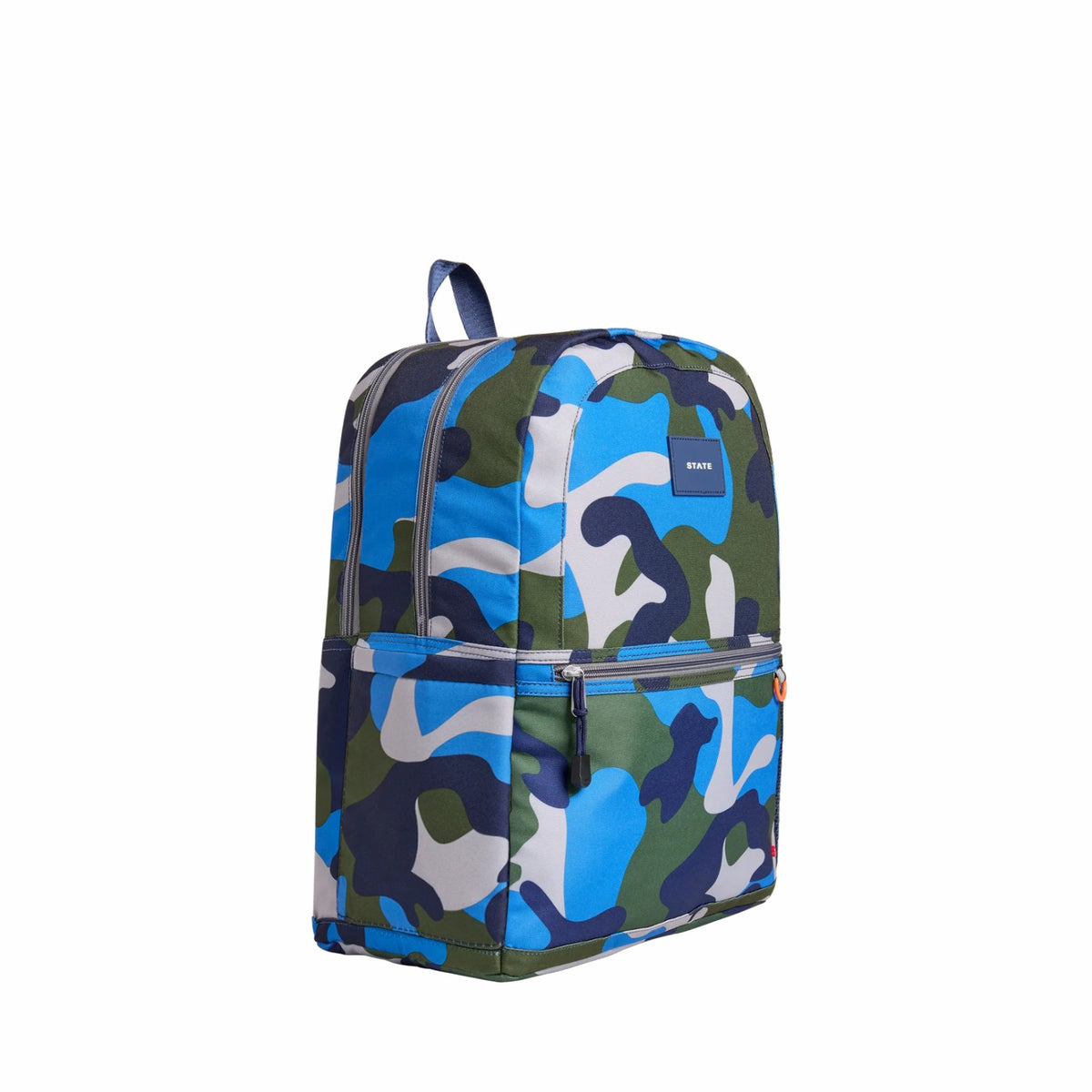 State Bags Quality - Kane Kids Double Pocket Backpack Printed Canvas Camo