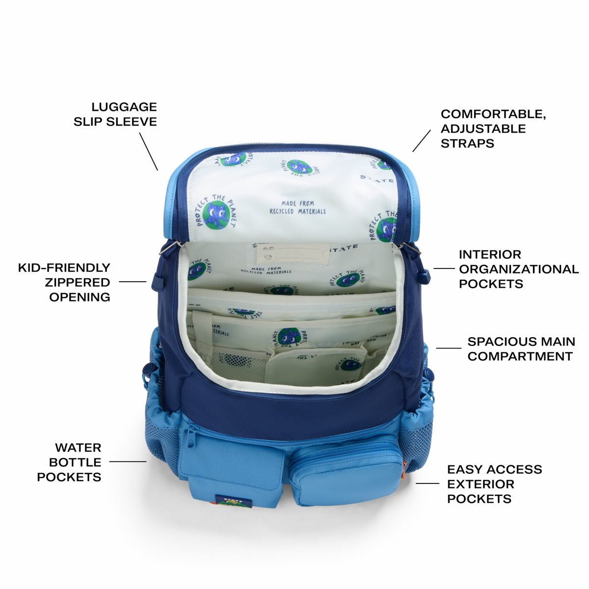 State Bags Latest - Charlie Rucksack Recycled Polyester Canvas