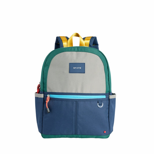 State Bags Best Price - Kane Kids Backpack Polyester Canvas Green/Navy