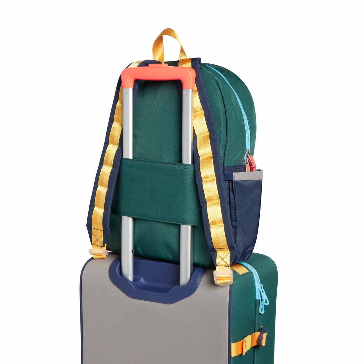 State Bags Best Price - Kane Kids Backpack Polyester Canvas Green/Navy