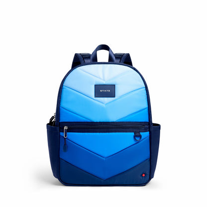 State Bags Sale - Kane Kids Double Pocket Nylon Puffer Blue Chevron