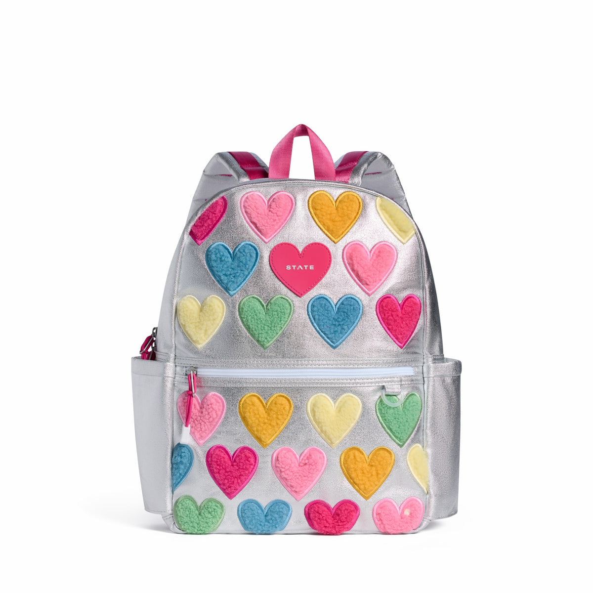 State Bags Smart Buy - Kane Kids Metallic Happy Fuzzy Hearts