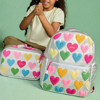 State Bags Smart Buy - Kane Kids Metallic Happy Fuzzy Hearts