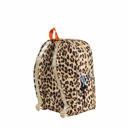 State Bags Popular - Kane Kids Double Pocket Backpack Recycled Poly Canvas Leopard