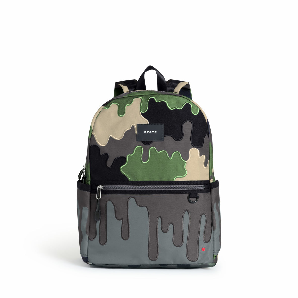 State Bags Deals - Kane Kids Double Pocket Backpack Printed Canvas Camo Drip