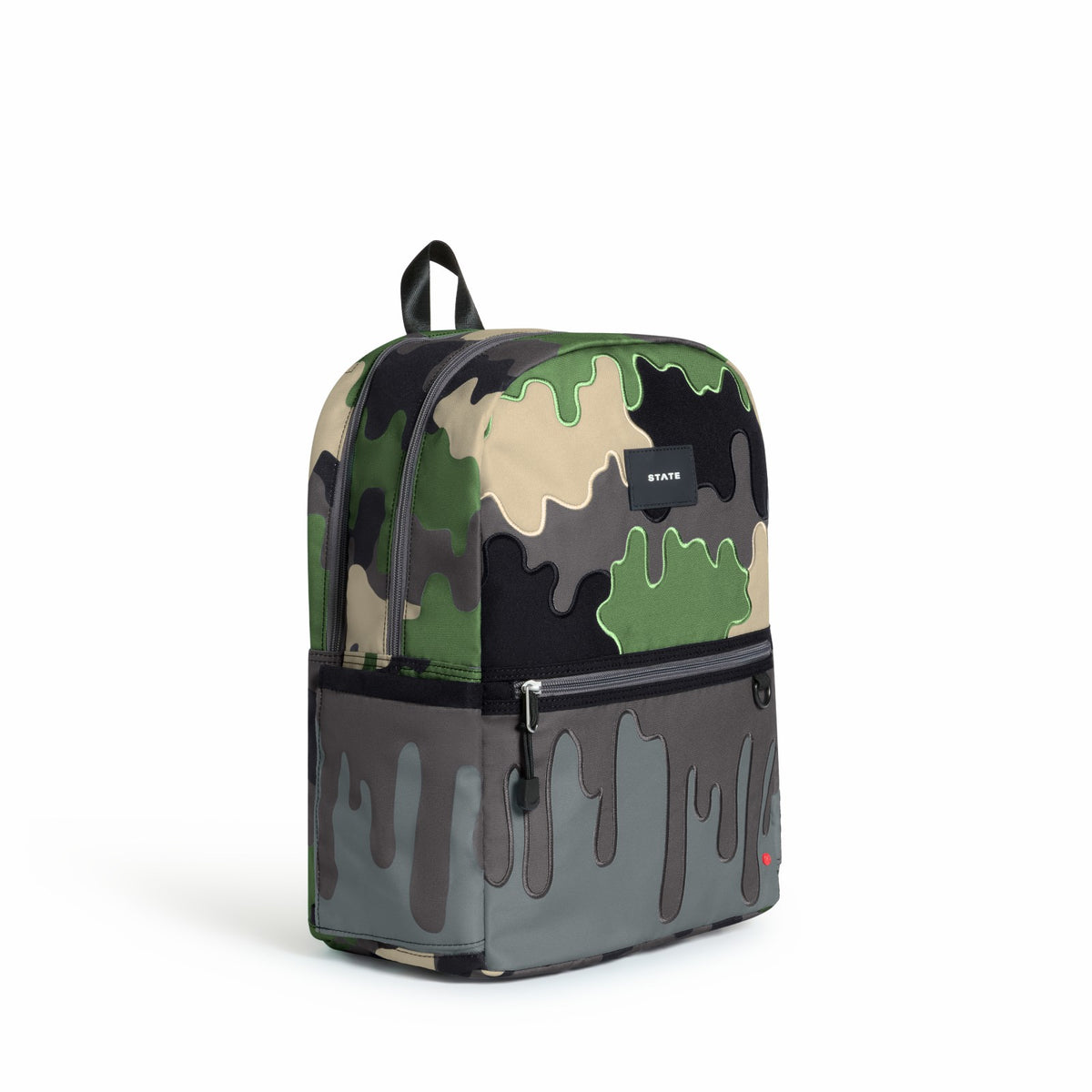 State Bags Deals - Kane Kids Double Pocket Backpack Printed Canvas Camo Drip