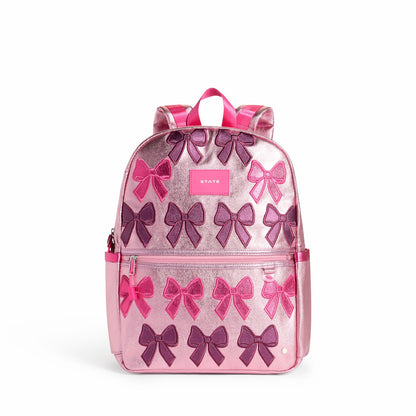 State Bags Exclusive - Kane Kids Backpack Metallic Patchwork Bows