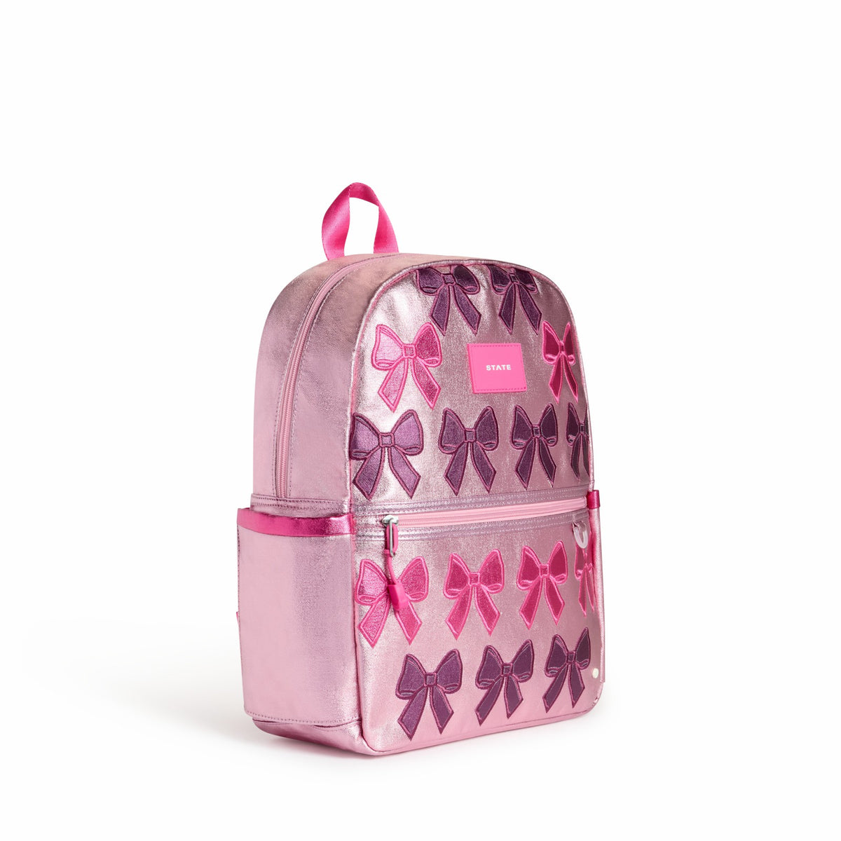 State Bags Exclusive - Kane Kids Backpack Metallic Patchwork Bows