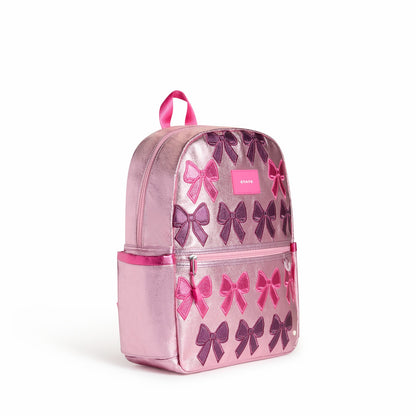 State Bags Exclusive - Kane Kids Backpack Metallic Patchwork Bows